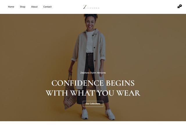 Zelphora Styles fashion e-commerce store
